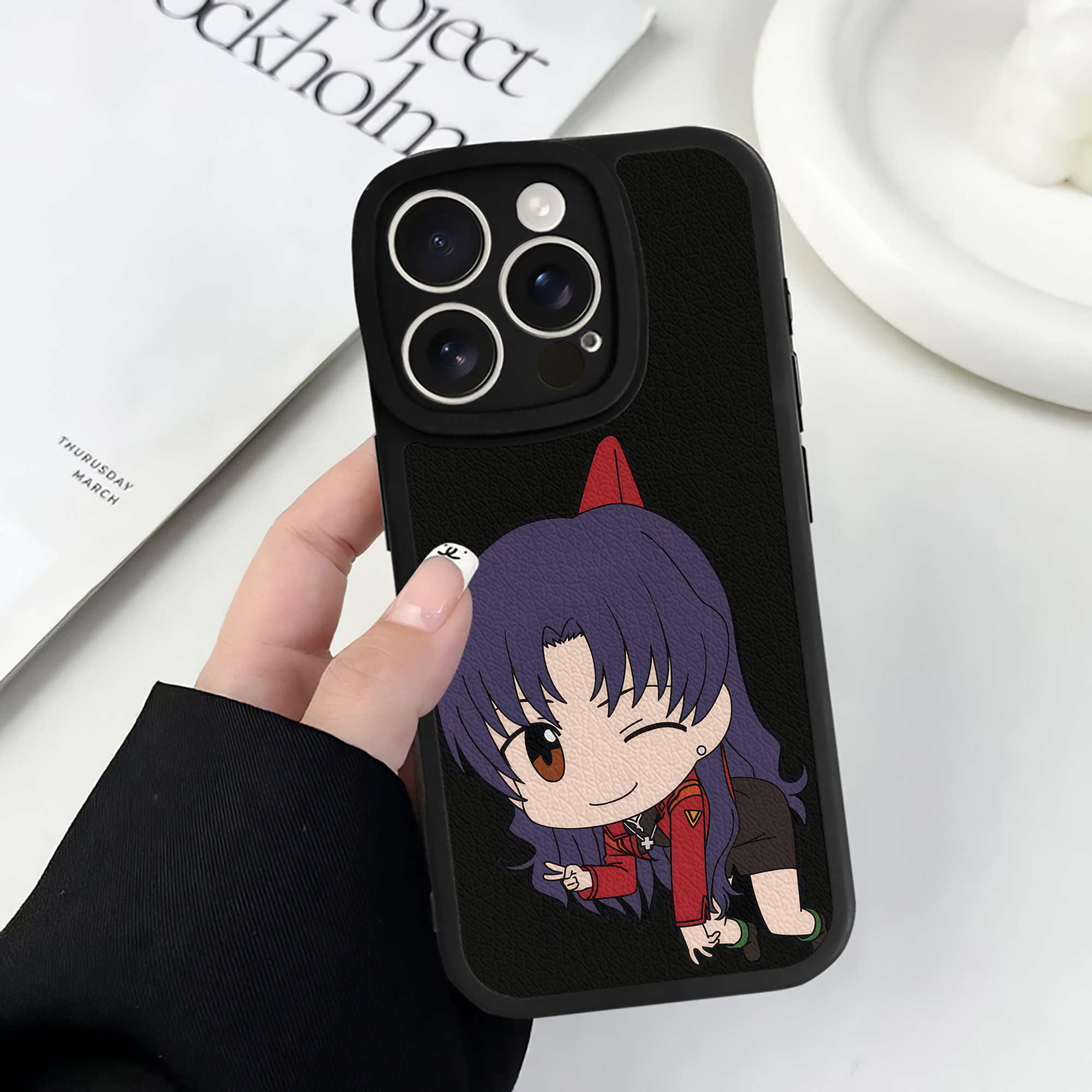 （画像用） EVA 新世紀エヴァンゲリオン 【iPhone 16シリーズ対応】シリコンスマホケース（レザー調） 材質：シリコン